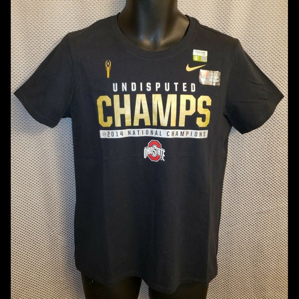Ohio State Buckeyes Football Undisputed Champs 2014 Black Nike T-Shirt - Boys L